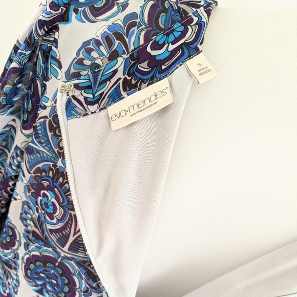 EVA MENDES Lightweight Sabrina Patterned Dress, S - Picture 11 of 13